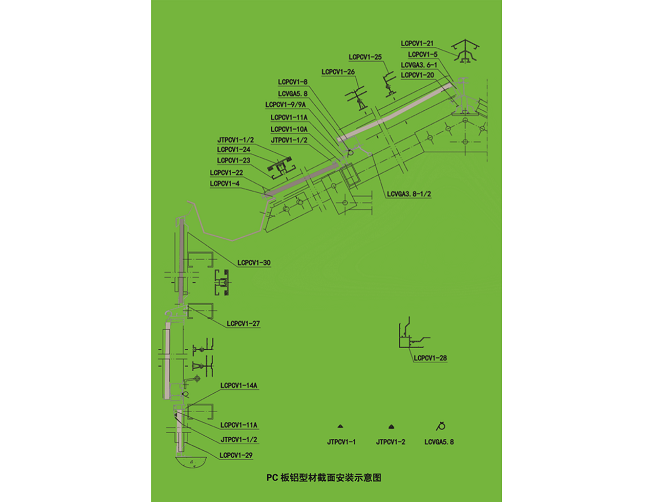 PC板溫室鋁型材（LCPCV）（北京華農） 照片